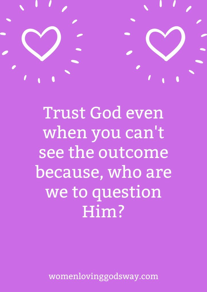 Trusting God when you can't feel his presence